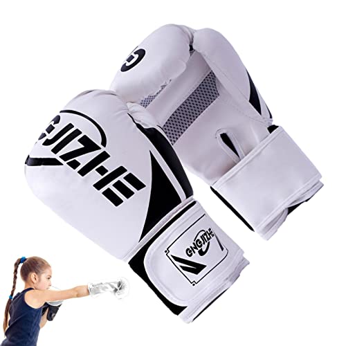 Boxhandschuhe für Kinder, MMA-Handschuhe mit Dicker Polsterung, MMA-Handschuhe für das Kampfsport-Boxtraining, Boxsack-Taekwondo-Karate-Handschuhe, 6/8 von Pomrone