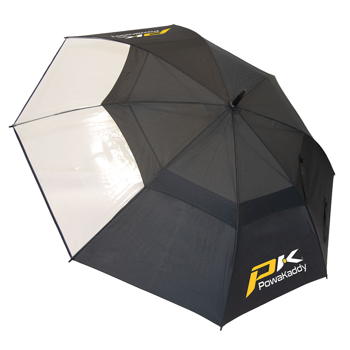 PowaKaddy Double Canopy Clearview Golf Umbrella, Mens, 1.0, Clear, One Size | American Golf von PowaKaddy