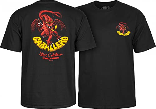 Powell-Peralta Cab Classic Dragon T-Shirt, Schwarz, Größe XXL von Powell Peralta