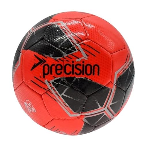 Precision Fusion Hochleistungs-Mini-Fußball, strapazierfähiges, maschinengenähtes TPU, 2 mm Eva-gefüttert, leicht, 160 g, Rot, offizieller Ball, Größe 1 von Precision Training
