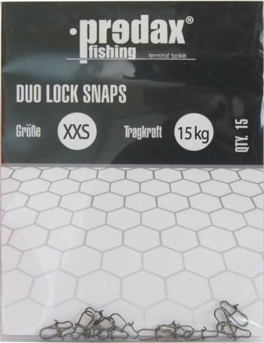 Predax Duo Lock Snap - 15 Snaps, Größe/Tragkraft:Gr. XXS / 15kg von Predax