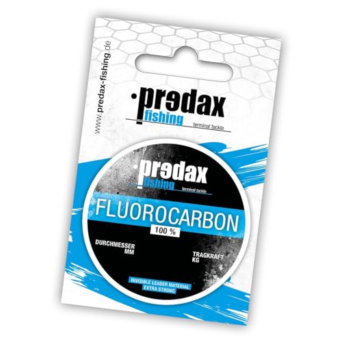 Predax Vorfachschnur zum Spinnfischen auf Forellen & Barsche 0,16mm 2,5kg Fluoro Carbon Schnur von Predax