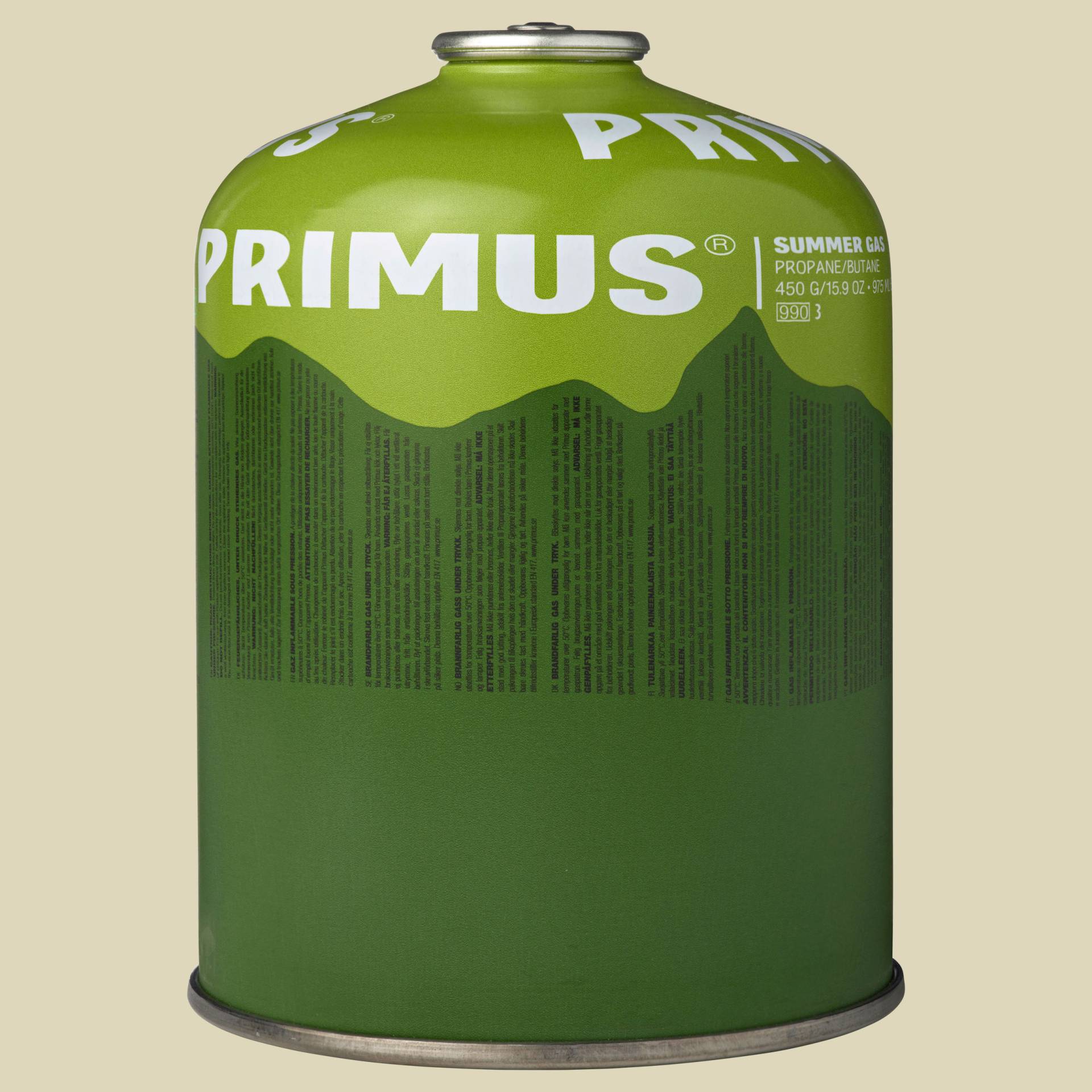 Summer Gas 450g Gaskartusche mit Sicherheitsventil von Primus
