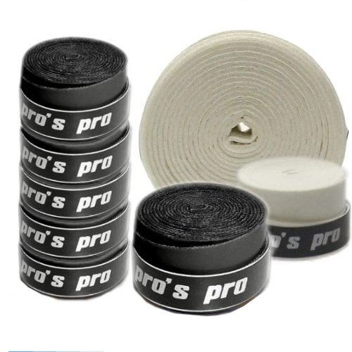 Pro's Pro 10 Griffbänder Tennis, Badminton, Squash (schwarz) von Pro's Pro