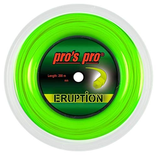 Pro's Pro Tennissaite Eruption 17G/ 1,18 mm 200 m Rolle Neon-Grün Saite von Pro's Pro
