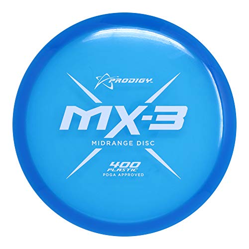 Prodigy Disc 400 MX-3 Midrange | Slightly Overstable Midrange Disc Golf Disc | Tour Quality Plastic | High-Level Controllability and Performance | (Colors May Vary) (177-180g) von Prodigy Disc