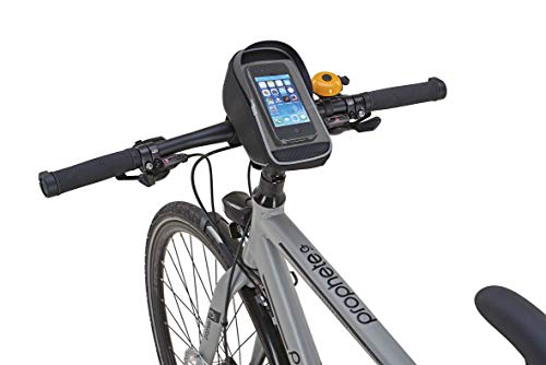 Prophete Fahrradtasche, Lenkertasche mit Smartphonefach, für Smartphones bis 5.5“, Farbe schwarz von Prophete