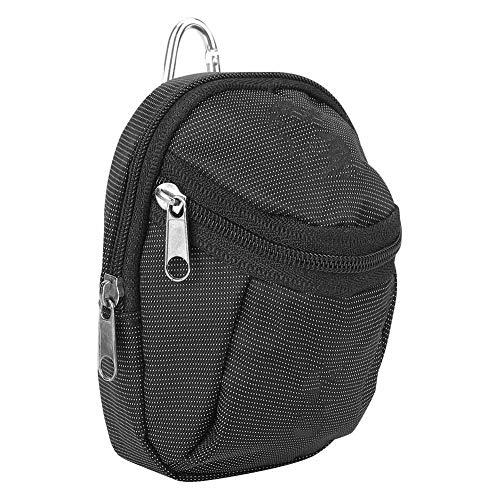 Schwarze Hüfttasche, klein, Polyester, mit Schlüsselanhänger, wasserdicht, langlebig, für Spieler, Standard von Pssopp