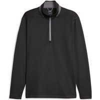 PUMA leichtes 1/4-Zip Golf-Sweatshirt Herren 01 - PUMA black/slate sky S von Puma