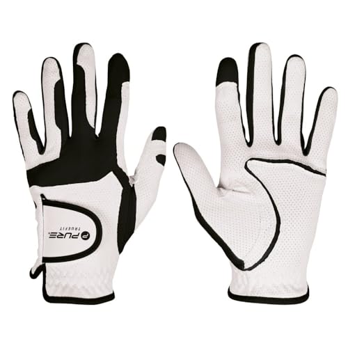 Pure2Improve True Fit Herren-Handschuh, Links, Weiß/Schwarz von Pure2Improve