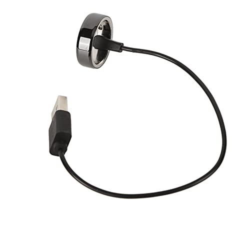 Pyhodi Handy BT Connection Smart Ring Health Tracker Wiederaufladbarer Wasserdichter Smart Ring für Männer Frauen (Schwarz Nr. 18) von Pyhodi