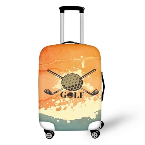 Pzuqiu Gepäckabdeckung, elastisch, waschbar, Koffer-Schutz, Reisekoffer-Abdeckung für Kinder und Erwachsene, Beach Golf, S (18-21 inch suitcase) von Pzuqiu
