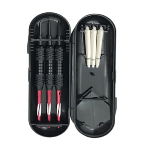 QUSIBA 1 Set Professional Steel Tip Darts Set Repalcement Metal Darts with Carrying Case Dartboards Accessories Steel Tip Darts Set von QUSIBA