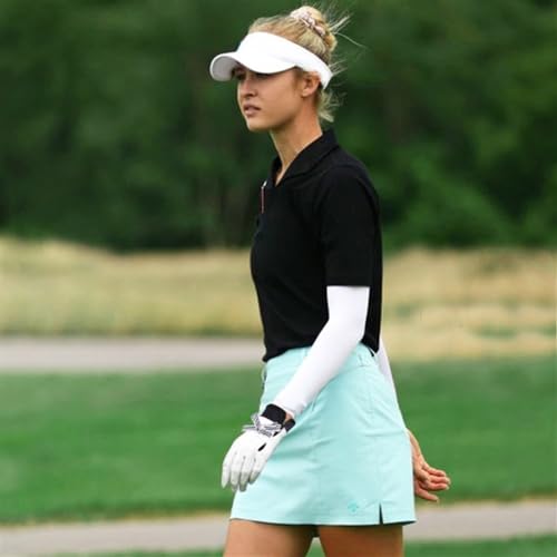 QUYNAGER Golfhandschuhe 1Pair Golfhandschuhe Frauen mit Haut Atmungsaktiv Echtes Leder Sporthandschuhe Anti-Rutsch-Trainingshandschuhe Golfhandschuh (Color : 21) von QUYNAGER