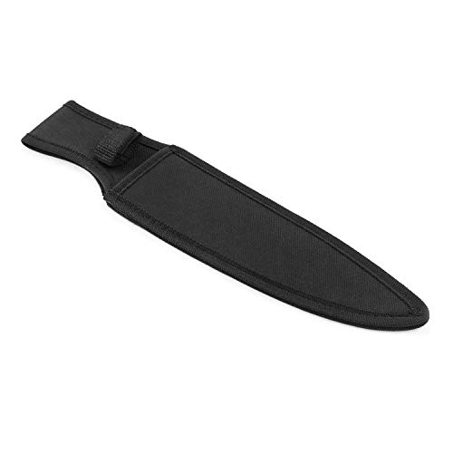 QWORK® 22cm Long Kochmesser Scabbard Fixed Blade Messer Scheide von QWORK