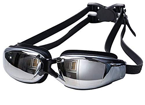 Qchomee Kurzsichtige Schwimmbrille Korrektur wasserdicht Anti-Fog UV-Schutz Einstellbar Optische Schwimmbrille mit undichten Silikondichtungen für Erwachsene Frauen Männer (Myopie -2 bis -5) von Qchomee