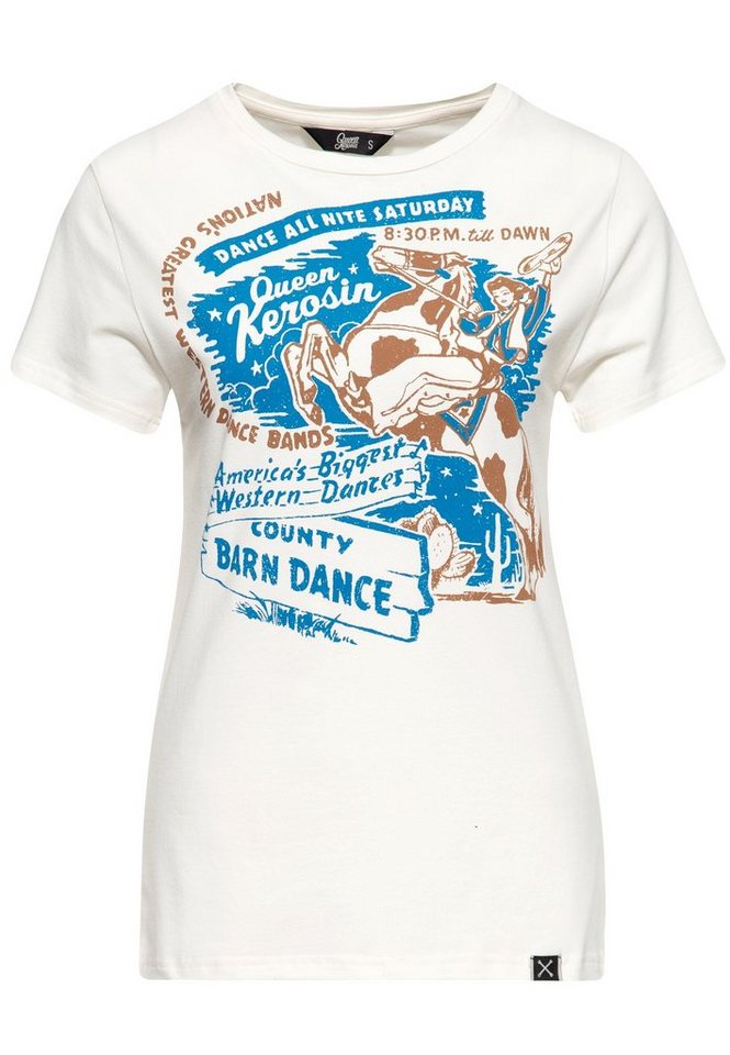 QueenKerosin T-Shirt Barn Dance mit Western-Motiv von QueenKerosin
