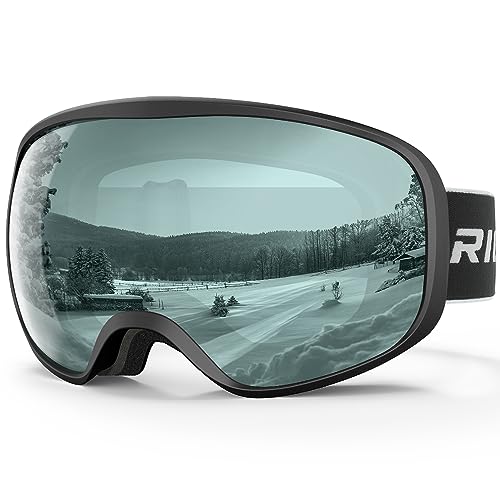 RIOROO Skibrille, Snowboard Brille für Brillenträger Herren Damen Erwachsene Jugendliche Doppel-Objektiv 103% UV-Schutz Kompatibler Helm Anti Fog Skibrillen für Skifahren Motorrad Fahrrad Skaten von RIOROO