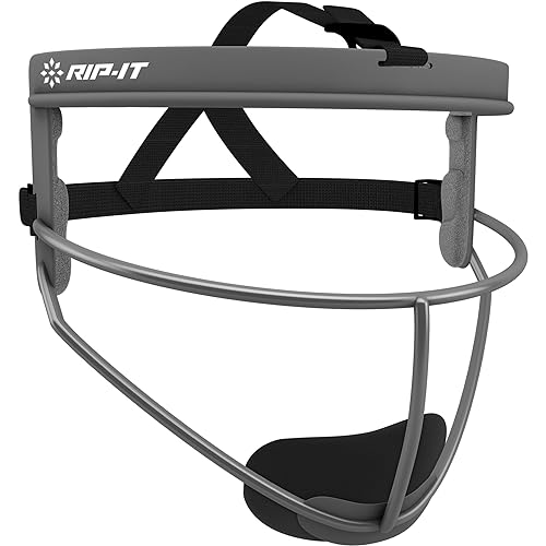 RIP-IT | Defense Softball-Fielder-Maske | Anthrazit | Jugend | Leichte schützende Sportausrüstung von RIP-IT