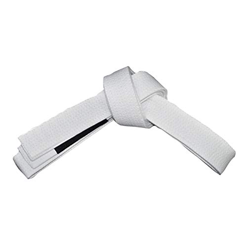 ROX Fit BJJ Belt Adult Size - Erwachsenengröße Brasilianischer Jiu-Jitsu-Gürtel aus 100% Baumwolle für langlebiges und leichtes Design Für den Wettbewerb geeignet BJJ Gi Belts Weiß (A3 (300 cm)) von ROX Fit