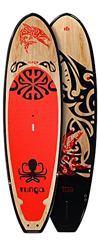 RUNGA TOA Wood RED Stand UP Paddle Board HARDBOARD Surfboard SUP #BR53 (273, 9.0) von RUNGA