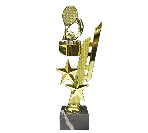 RaRu Tennis-Pokal (Sternenhalter) mit Ihrer Wunschgravur von RaRu