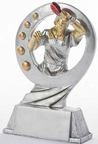 RaRu Tischtennis-Pokal Resin-Figur Herren mit Wunschgravur von RaRu