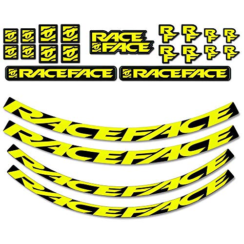 Kit-Aufkleber – mittel – fluoreszierendes Gelb von RaceFace