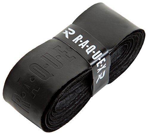 Raquex Enhance Ersatz-Griffband: Griffband geeignet für Tennis-, Badminton- und Squashschläger. 13 Farben. Hochwertiges, selbsthaftendes Griffband für Tennisschläger (Schwarz, 1 Griffband) von Raquex