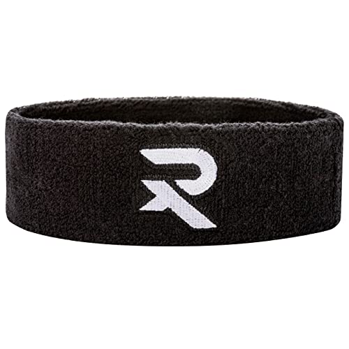 Raquex Stirnbänder und Armbänder. Dehnbares Baumwollmaterial. Gute Passform (Schwarzes Stirnband) von Raquex