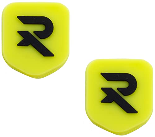 Raquex Tennissaiten-Dämpfer (2 Stück) – Vibrationsstoßdämpfer für Schlägersaiten und eng anliegende Antivibrationsschläger-Zubehör (Gelb) von Raquex