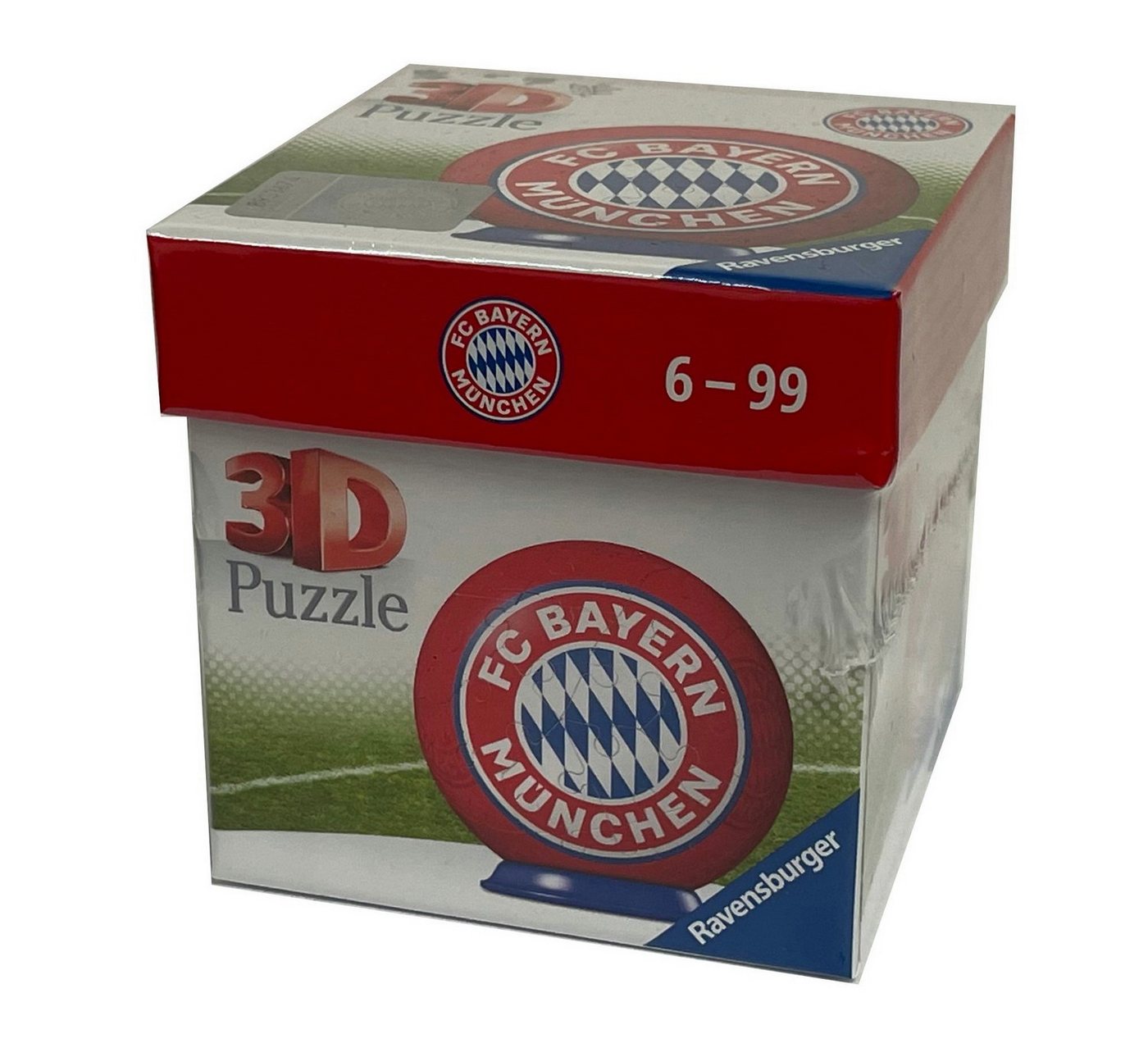 Ravensburger 3D-Puzzle Puzzleball Bayern München Fußball Puzzle-Ball, 54 Puzzleteile, inklusive Ballhalter von Ravensburger