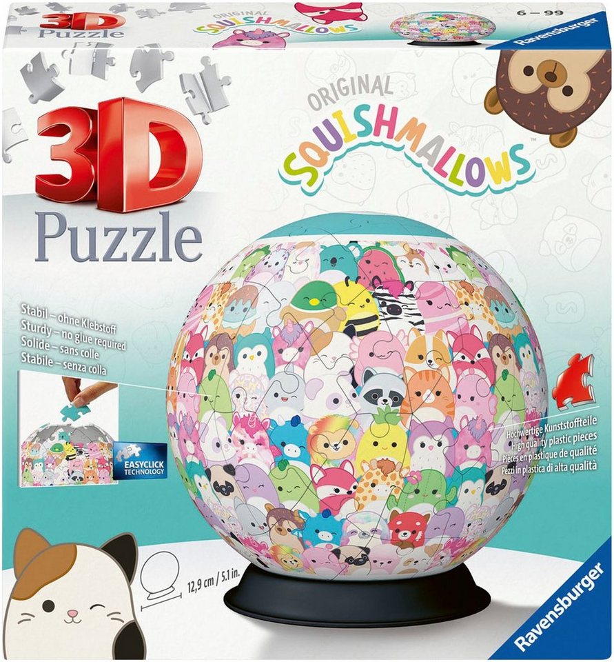 Ravensburger Puzzle Puzzle-Ball Squishmallows, 72 Puzzleteile, Made in Europe, FSC® - schützt Wald - weltweit von Ravensburger