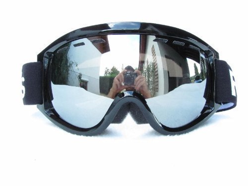 Ravs Skibrille - Snowbordbrille Ski Goggle Silber Spiegel von Ravs