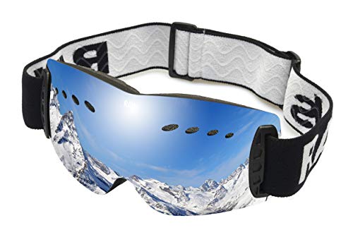 Ravs Universal Skibrille extrem leicht-Doppel Scheibe 100% UV-Schutz von Ravs