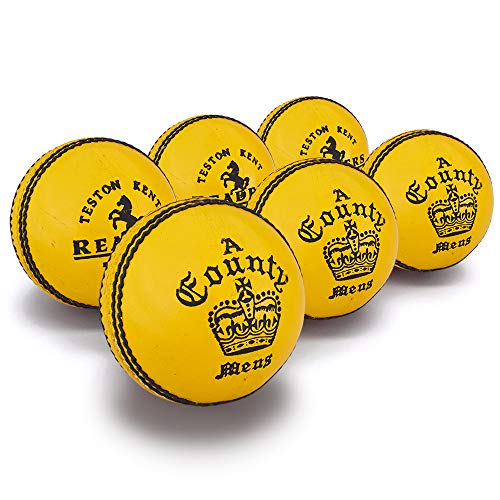 Readers County Crown, 5.5oz Cricketbälle, 6 Stück, gelb, Herren von Readers