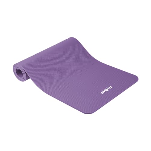 Hochwertige Yogamatte für Pilates, Fitness und Yoga REBEL ACTIVE RBA-3150-PU; 183x61 cm, Dicke 1 cm, NBR, Lila von Rebel