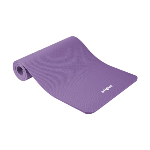 Hochwertige Yogamatte für Pilates, Fitness und Yoga REBEL ACTIVE RBA-3151-PU; 183x61 cm, Dicke 1,5 cm, NBR, Lila von Rebel
