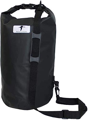 Red Loon Dry Bag - schwarzer Packsack 10 Liter, Seesack Packtasche LKW-Plane wasserdicht reißfest von Red Loon