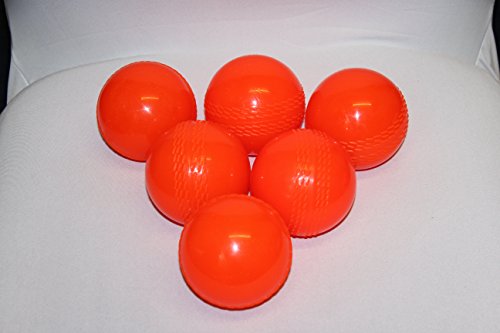 Cricket orange Wind Bälle Windball Hartschale Senior Strand Indoor Outdoor petballs (Sechs Stück) von Redify
