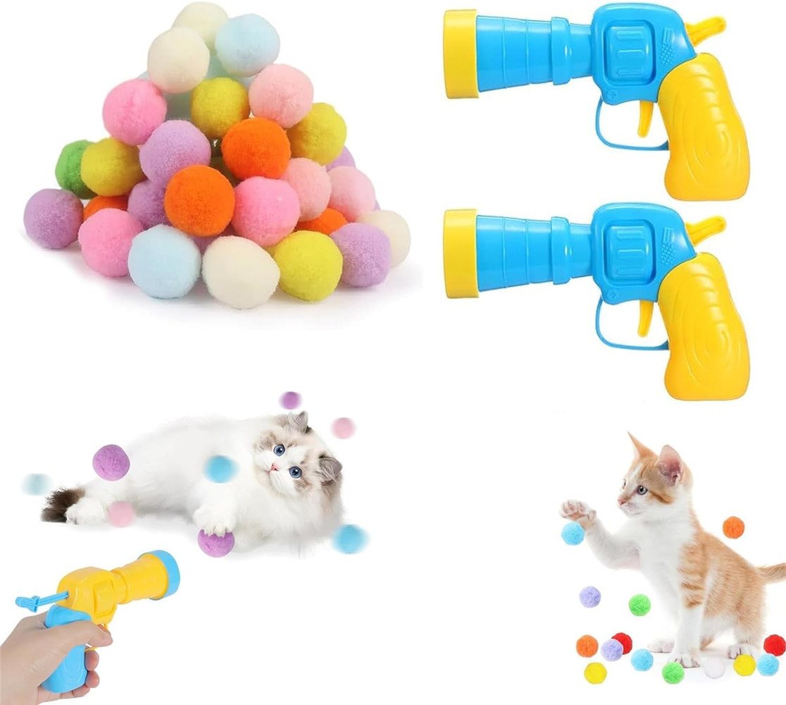RefinedFlare Tier-Intelligenzspielzeug Katzenspielzeugbälle von Cat Toy Launcher (50 Bälle) von RefinedFlare