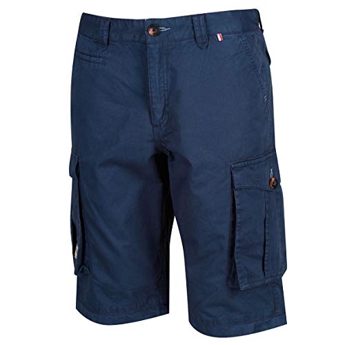 Regatta Herren Shorebay Coolweave Cotton Shorts - Marine - 34" Taille von Regatta
