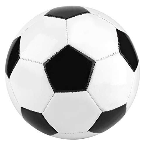 Rehomy Fußball Größe 5, für Team-Training Match Practice Indoor Outdoor, für Kinder/Erwachsene (Größe 5, Weiß + Schwarz) von Rehomy