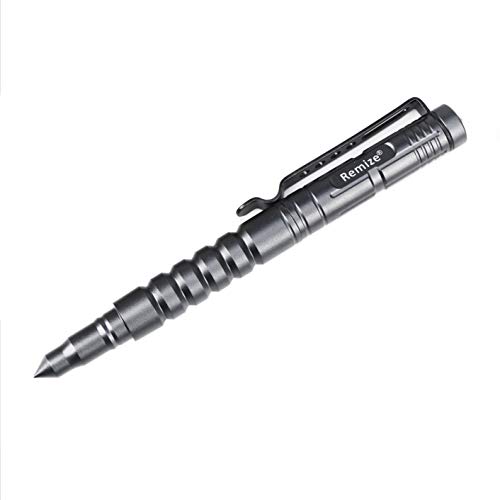 Remize® R8 Taktischer Kugelschreiber - Kubotan Tactical Pen - Selbstverteidigungs-Stift - Glasbrecher (Grau) von Remize