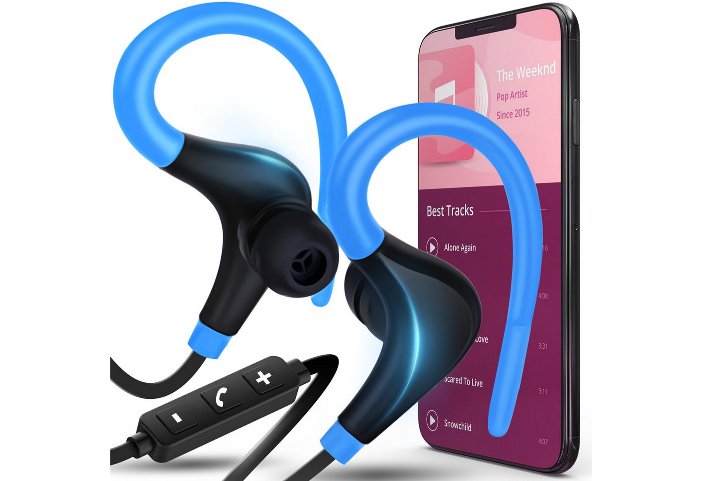 Retoo Kopfhörer Bluetooth 4.1 In-ear Ohrhörer Sport Headset Mikrofon Bluetooth-Kopfhörer (Einfache Verbindung und Kompatibilität) von Retoo