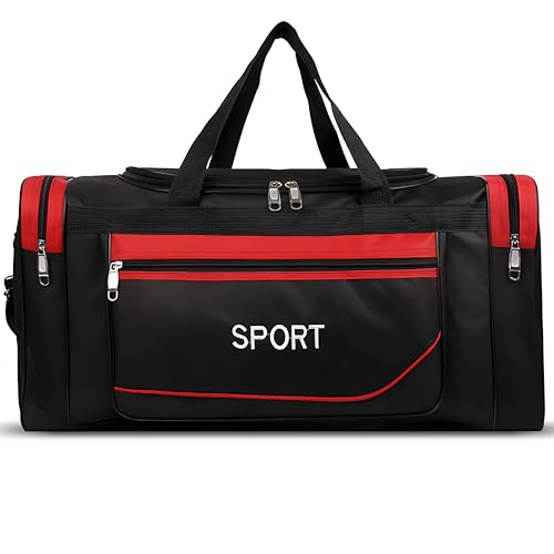 Retoo Universal Kompakte Sporttasche 20L für Damen, Herren oder Kinder, Badetasche, Gym Tasche, Schultertaschen, Reisetasche, Fitnesstasche, Riementasche, Trainingstasche, Fitnesstasche (Rot) von Retoo