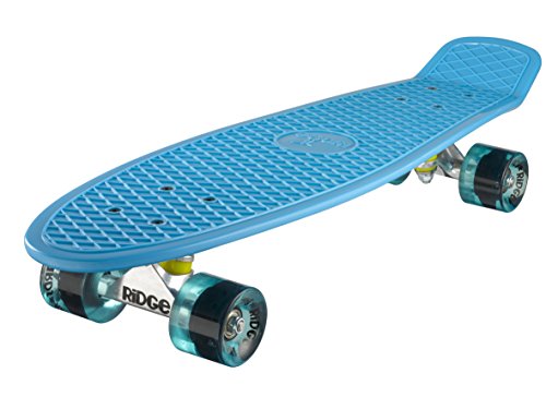 Ridge PB-27-Blue-ClearBlue Skateboard, Blue/Clear Blue, 69 cm von Ridge