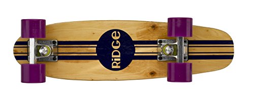 Ridge Retro Skateboard Mini Cruiser, lila, 22 Zoll, WPB-22 von Ridge