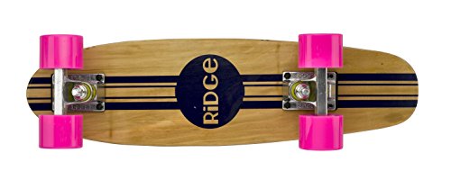 Ridge Retro Skateboard Mini Cruiser, rosa, 22 Zoll, WPB-22 von Ridge Skateboards