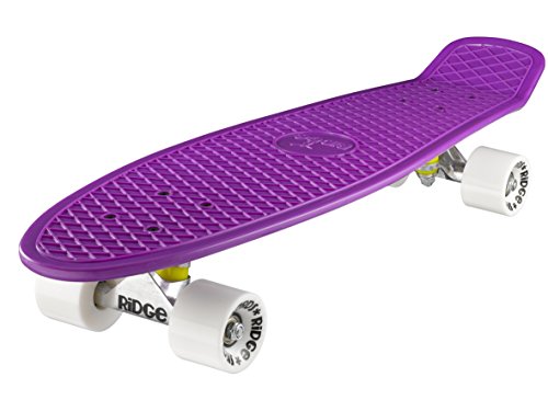Ridge PB-27-Purple-White Skateboard, Purple/White, 69 cm von Ridge